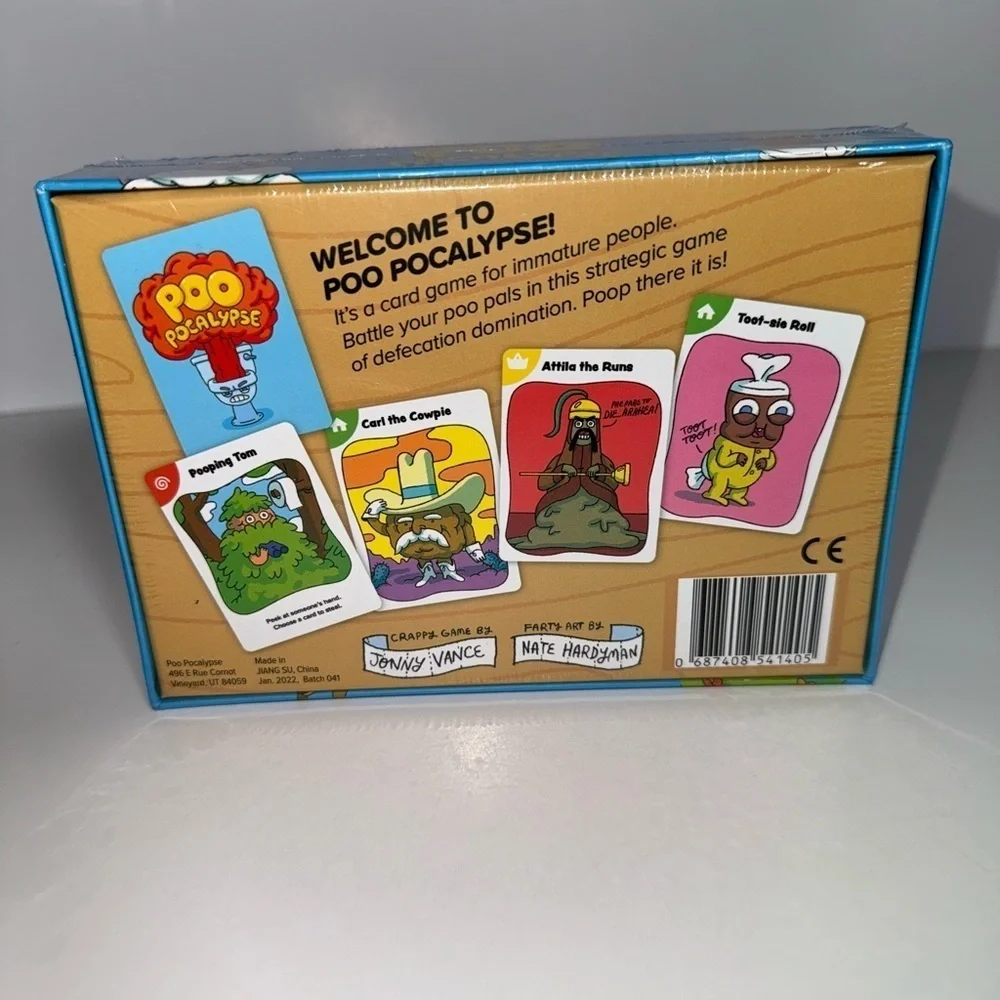 Poo Pocalypse Card Game - The Hilarious Family Party Game for Kids & Adults